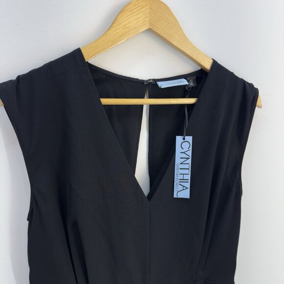 NWT Cynthia Rowley Black Jumpsuit Size Medium (10) - Picture 6 of 9